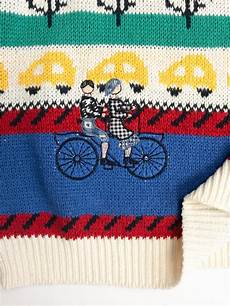 Bicycle Collar Sweater
